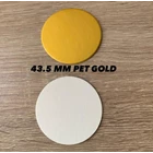 Segel Kemasan Aluminium Foil Ukuran 43.5mm PET GOLD 1