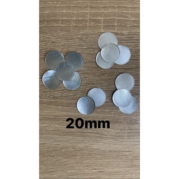 Segel Kemasan Aluminium Foil 20mm PE PET PP PVC