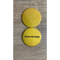 Segel Kemasan Aluminium Foil 27mm PET GOLD